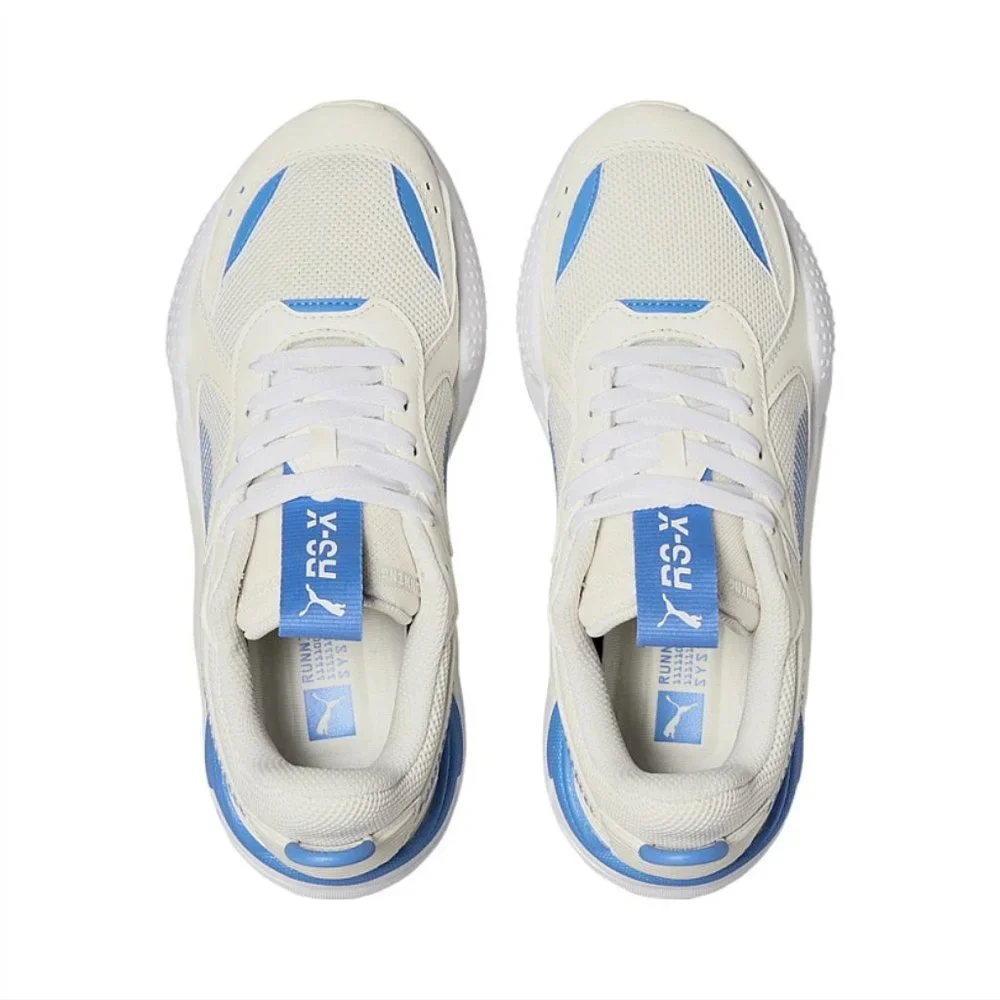 Puma RS-X Low Mens Running Shoes White Blue 385426-01 NEW Size 6 / WMNS 7.5 - Picture 3 of 8
